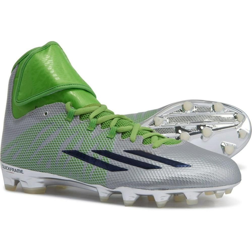 ADIDAS ASP Platinum Green Football Cleats NEW